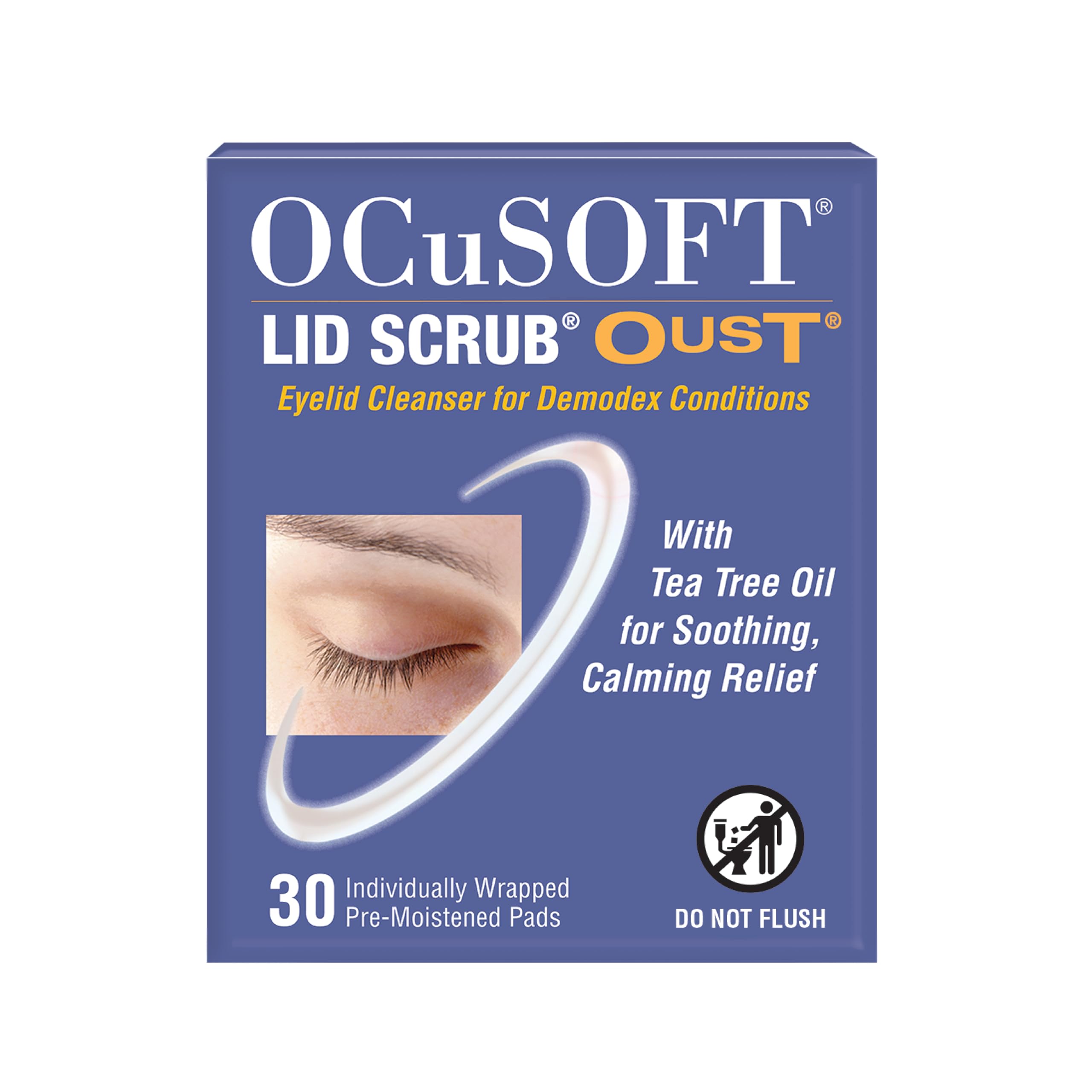 Oust Demodex Cleanser Pads by Ocusoft x 1