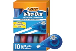 BIC® Wite-Out® Brand EZ Correct® Correction Tape, Pack of 10