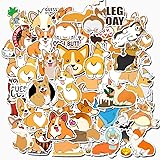 Animal Corgi Stickers for Hydroflasks Water Bottles 50 PCS (Welsh Corgi Pembroke)