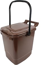 All-Green 23L Large Compost Caddy Brown for Food Waste Recycling view 4