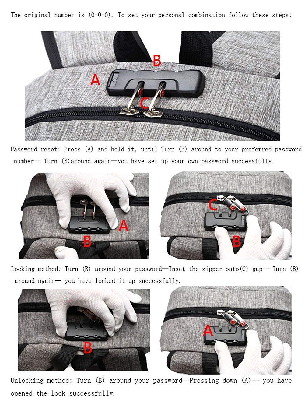 Laptop Backpack Business Travel Computer Backpack Anti Theft Waterproof Bag with USB Charging Port & Headphone Interface for College School Students Women and Men Fits for 15.6 Inch Laptop … (Grey)