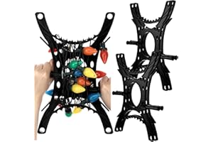 Pinkunn 5 Pack Christmas Light Storage Holder 12.4 x 9 Inch Rotating Handle All Purpose Holiday Christmas Light Cord Wind up Storage Organizer for Lights Ropes, Extensions Cords, Garland and More