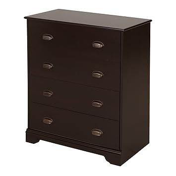 Amazon Com South Shore Fundy Tide 4 Drawer Dresser Espresso With