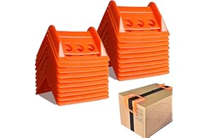 Corner Edge Protectors, Edge Protector for Cargo Loads, Corner Protector for Pallets, Trailer, Truck 20 PCS-Orange