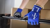 Ansell HyFlex 11-618 Mechanics Gloves PU Coated Safety Touchscreen Blue L view 6