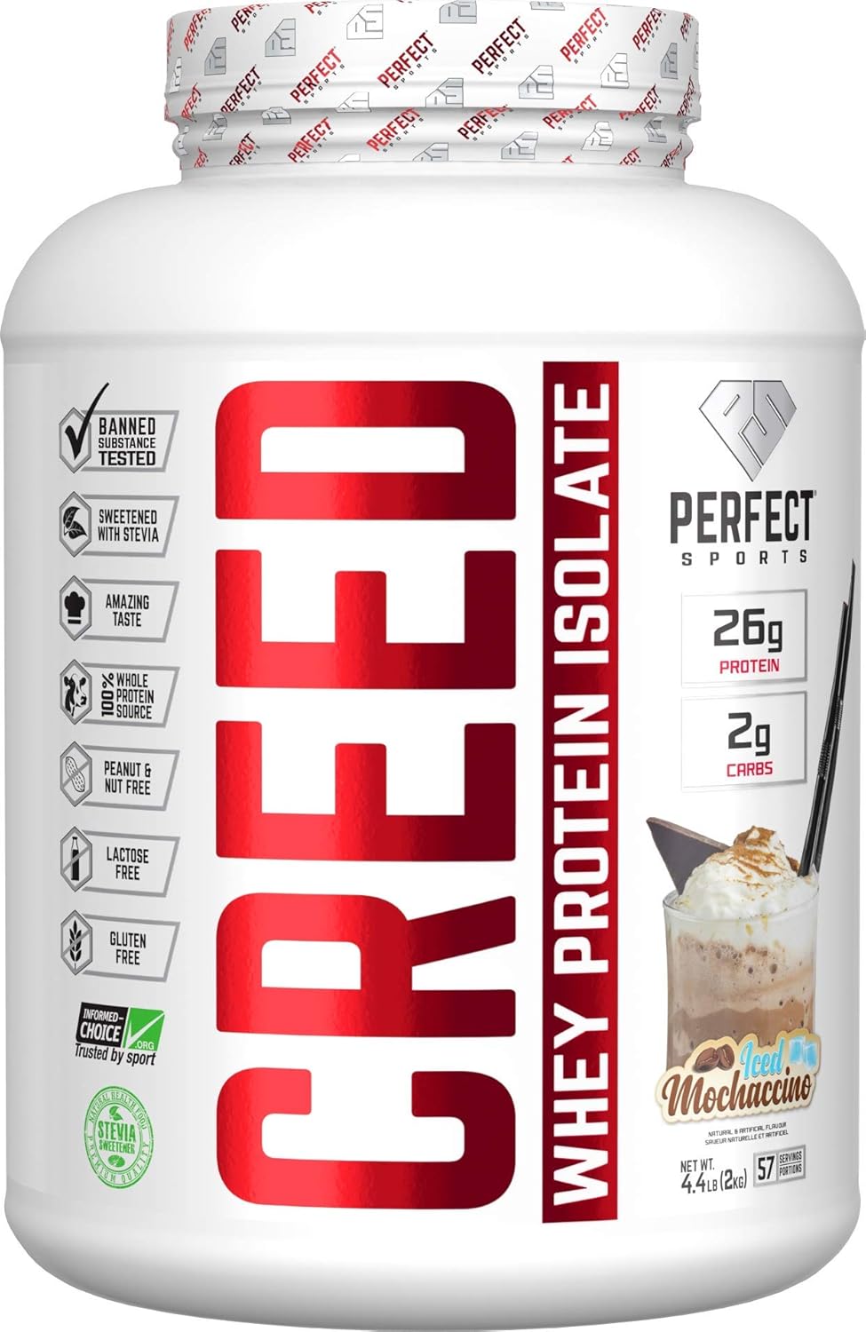 Creed Premium Whey Protein Isolate,Stevia sweetened whey isolate