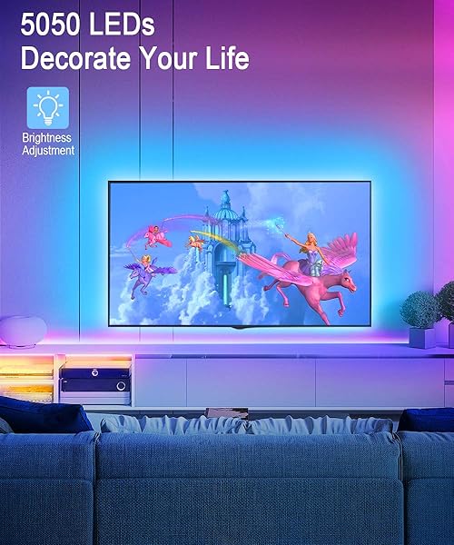 Tiras LED Wifi JESLED 5M Tira de LED RGB Compatible con Alexa Google Home App LED Tira Luz Sincronizacin de Msica Perfecto para Navidad Fiesta Decoracin Domstico para Hogar