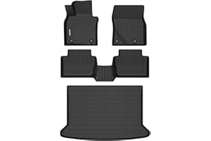 Binmotor-Floor Mats & Cargo Liner Set for Mazda CX30 2020-2024 2025, All Weather Car Floor Mat for Mazda CX 30 Accessories,Rubber Mats TPE Car Liners for CX-30 Trunk Liner