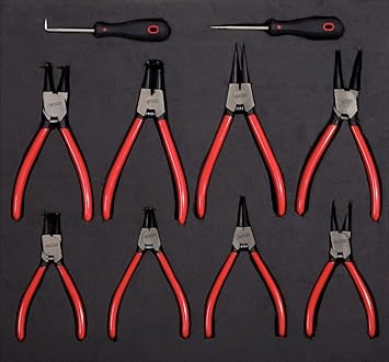 Ks Tools 815 2370 Circlip Pliers Set 10 Pcs 1 2 System Insert Amazon Co Uk Diy Tools