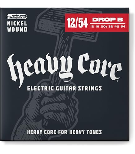 Amazon.com: Dunlop Heavy Core Heaviest Electric Guitar Strings 12