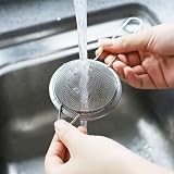 SZCXDKJ 2 Pack 8cm Fine Mesh Strainer with Handle Kitchen Hook view 7