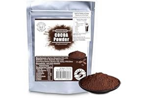 MAHUXIANG Dutch-Processed Organic Cocoa Powder, Rich Black for Baking, Drinks, Dark Hot Chocolate, Ice Cream, Brownies, Frost