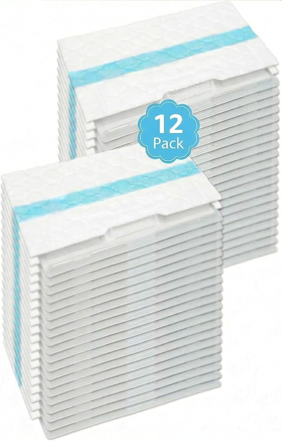 GCUPK 12PC Disposable Mopping Pad Refills - Compatible with Shark VACMOP and Pro Series (VM252, VM251, VM250, VM200, VC205, QM250, VM190, VM200P12, VMP30) 3