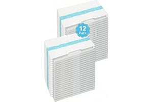 BRJ 12PC Disposable Mopping Pad Refills for Shark VACMOP Pro Hard Floor Vacuum Mop Pads Compatible with VM250 VM251 VM252 VM200 VC205 QM250 VM190 VM200P12 VMP30 3