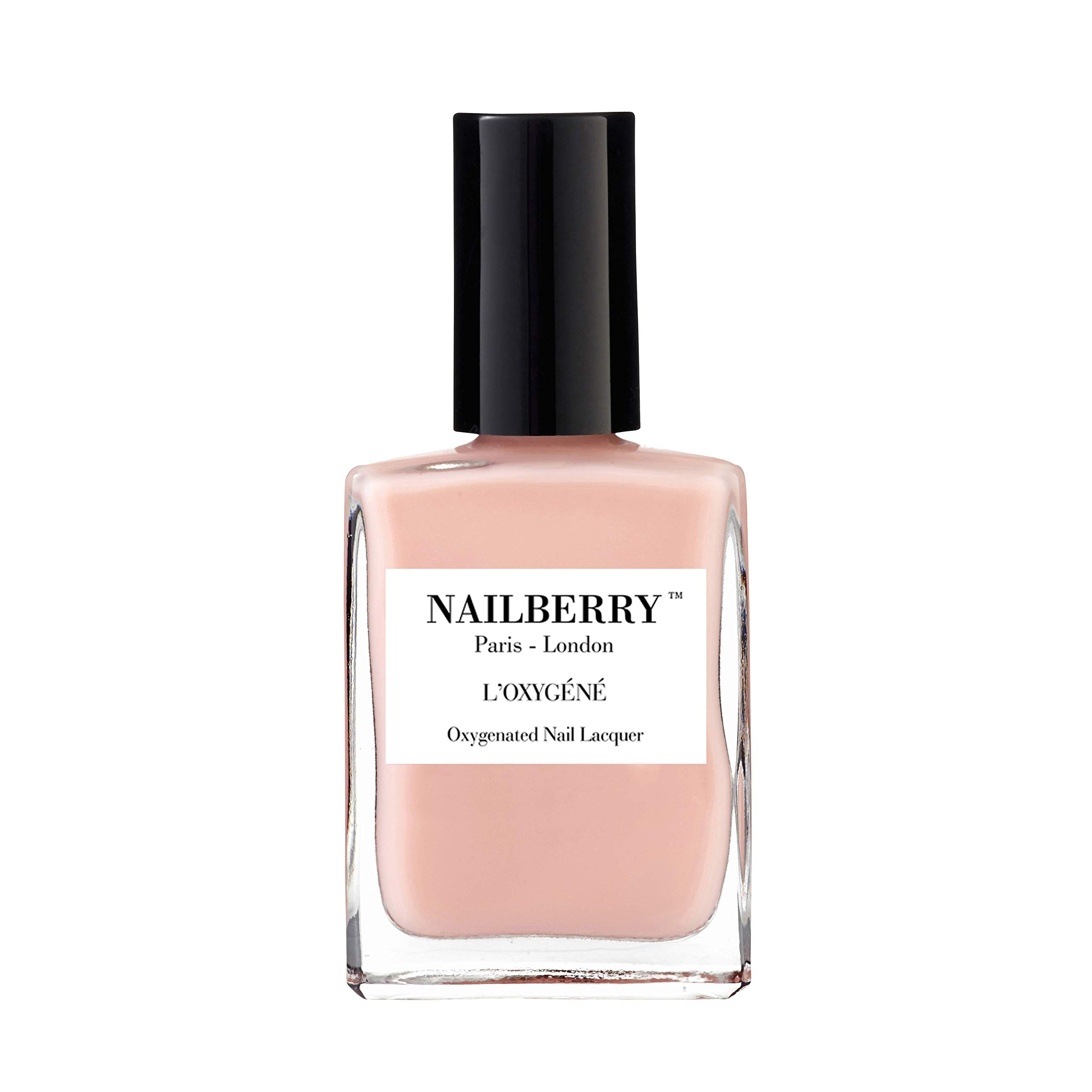 Nailberry L'Oxygéné Oxygenated Nail Lacquer | A Touch of Powder, 15ml | Polish for a Healthier Manicure & Long Lasting Colour | 12-Free, Vegan, Halal, Cruelty & Gluten Free