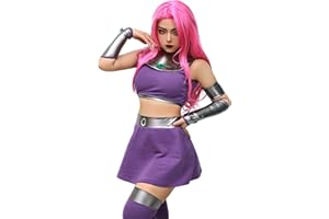 C-ZOFEK US Size Purple Dress Cosplay Costume Halloween Outfit with Stockings for Christmas