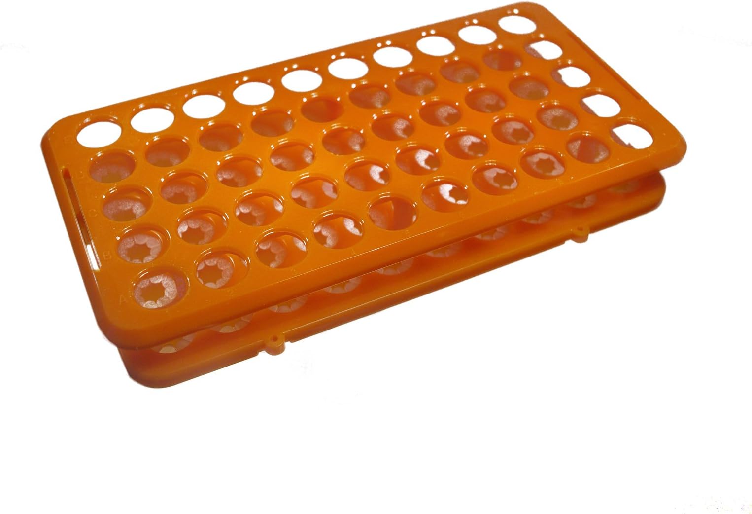 KeL Scientfic KS-3111 Plastic Tube Rack for 10 mL/15 mL Conical Centrifuge Tubes ABS, Orange