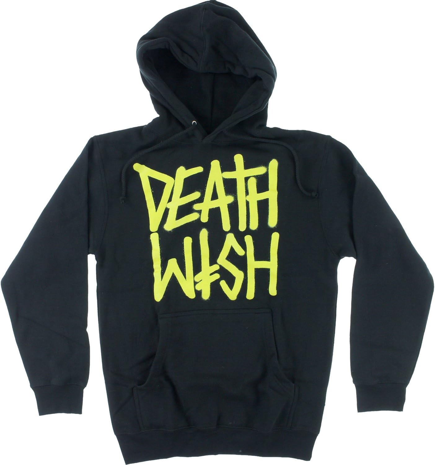 Deathwish Skateboards Death Stack Black / Yellow Hooded Sweatshirt