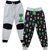 Minecraft Fleece 2 Pack Jogger Pants Little Kid to Big