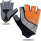Souke Sports Cycling Bike Gloves - Padded Half Finger Bicycle Gloves with Shock-Absorbing, Anti-Slip, Breathable MTB & Road Biking Features for Men & Women