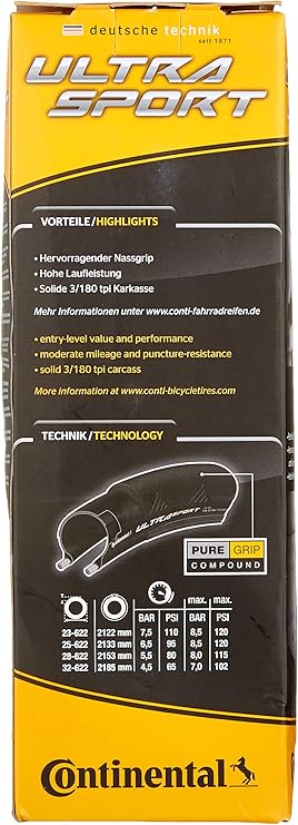 Continental Fahrradreifen Ultra Sport Ii Amazon De Sport Freizeit