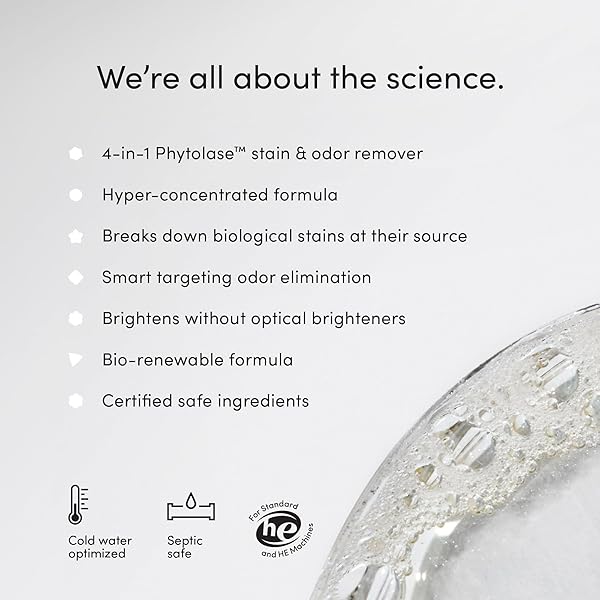 DIRTY LABS | SCENT FREE | BIO ENZYME LAUNDRY BOOSTER | 48 LOADS (1 LB) | HYPER CONCENTRATED | HIGH EFFICIENCY & STANDARD MACHINE WASHER | NONTOXIC, BIODEGRADABLE | STAIN & ODOR REMOVAL ENZYME BOOSTER