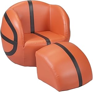 Gift Mark Chair and Ottoman, Basketball