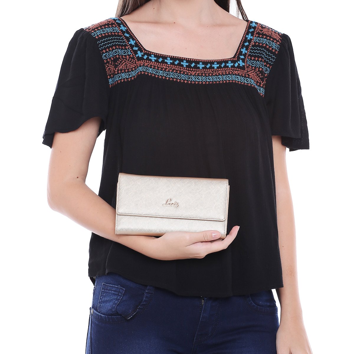 lavie seyla women's clutch (gold) ()