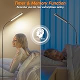 OUTON LED Floor Lamp 15W 1500LM Dimmable 4 Color Temp Remote Touch Black view 4