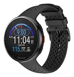 POLAR Pacer Pro Advanced Ultra-Light GPS Fitness Tracker Smartwatch for Runners with Training Program & Recovery Tools; S-L, for Men or Women, Grey-Black