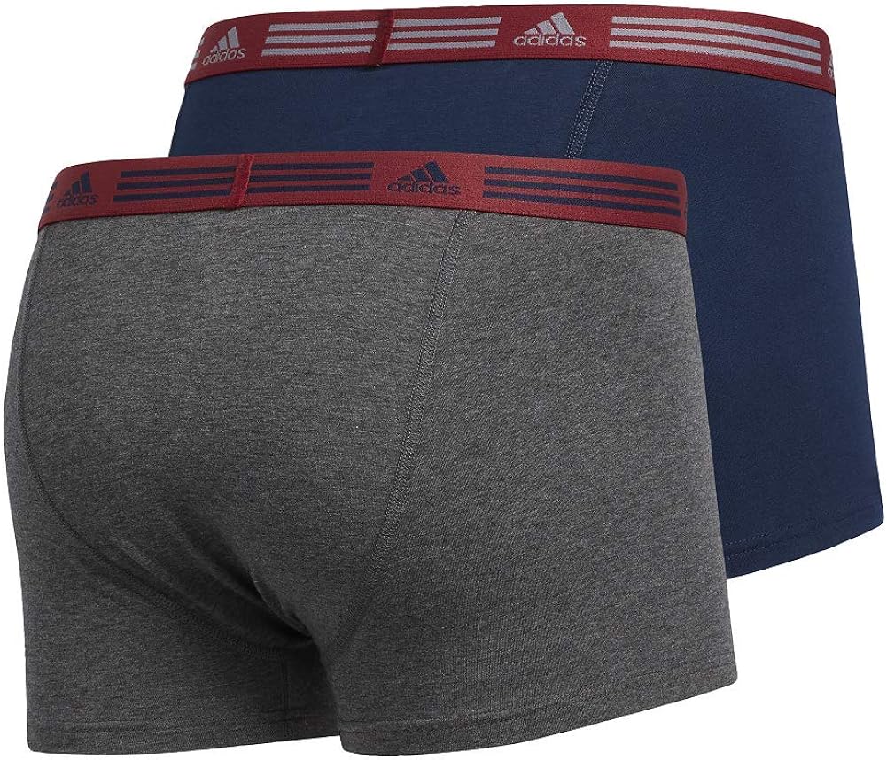 adidas Men's Athletic Stretch Cotton Trunk Underwear (2-Pack) : Athletic Underwear : Clothing