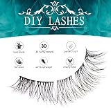SISILILY Individual Lashes 45 Cluster Lashes C Curl DIY Kit 10-16mm view 4