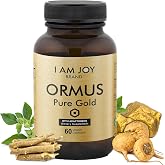 I Am Joy co. Ormus Gold Capsules Monoatomic Elements with Adaptogens Maca and Ashwaganda | May Help Balance Mood, Decalcify Pineal Gland, Repair DNA, Enhance Relaxation - 60 Vegan Capsules