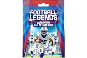 LIGHTNING CARD COLLECTION Football Legends Pack | 30 Football Cards | Guaranteed Hall of Fame Player Card