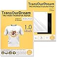TransOurDream Light 1.0 - Heat Iron On Transfer Paper For Light And White Fabrics (5 Sheets, A4