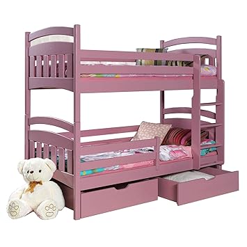 Ye Perfect Choice Bunk Bed Jacob 2 Modern High Bed Drawers Ladder