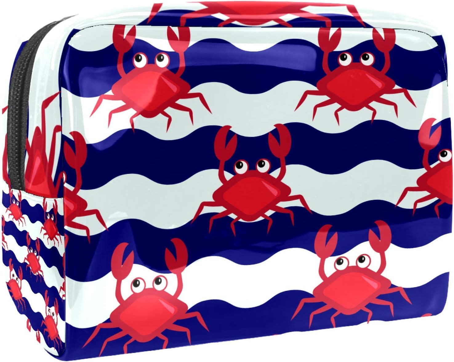 Crabs Striped 18.5x7.5x13cm Small Makeup Bag/Cosmetic Bag Travel
