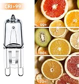 GMY G9 Halogen Bulbs 28W 230V Dimmable 320LM 2800K Warm White 10 Pack view 3