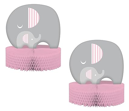 Amazon Com Baby Shower Girl Little Peanut Elephant Party 3d