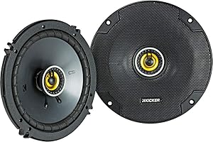 KICKER 46CSC654 CS-Series CSC65 6.5-Inch (160mm) Coaxial Speakers, 4-Ohm (Pair)