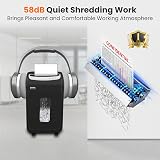 VidaTeco Paper Shredder for Office Matte Black Cross Cut 25 Sheets view 4