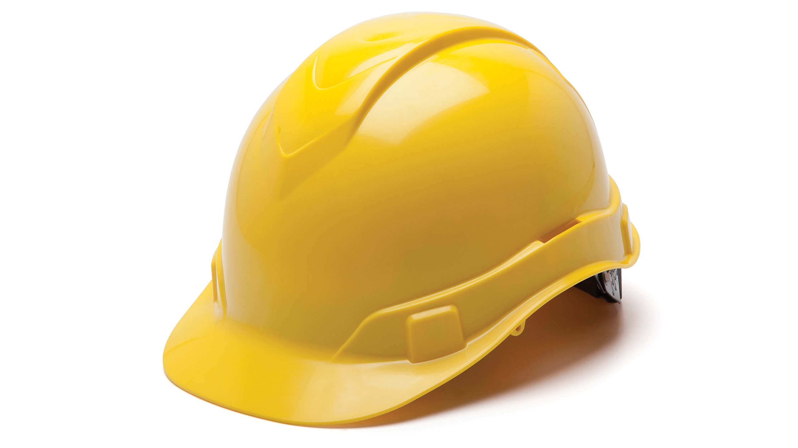 Photo 1 of Pyramex Safety Pyramex Ridgeline Cap Style Hard Hat, 6-Point Ratchet Suspension, Yellow