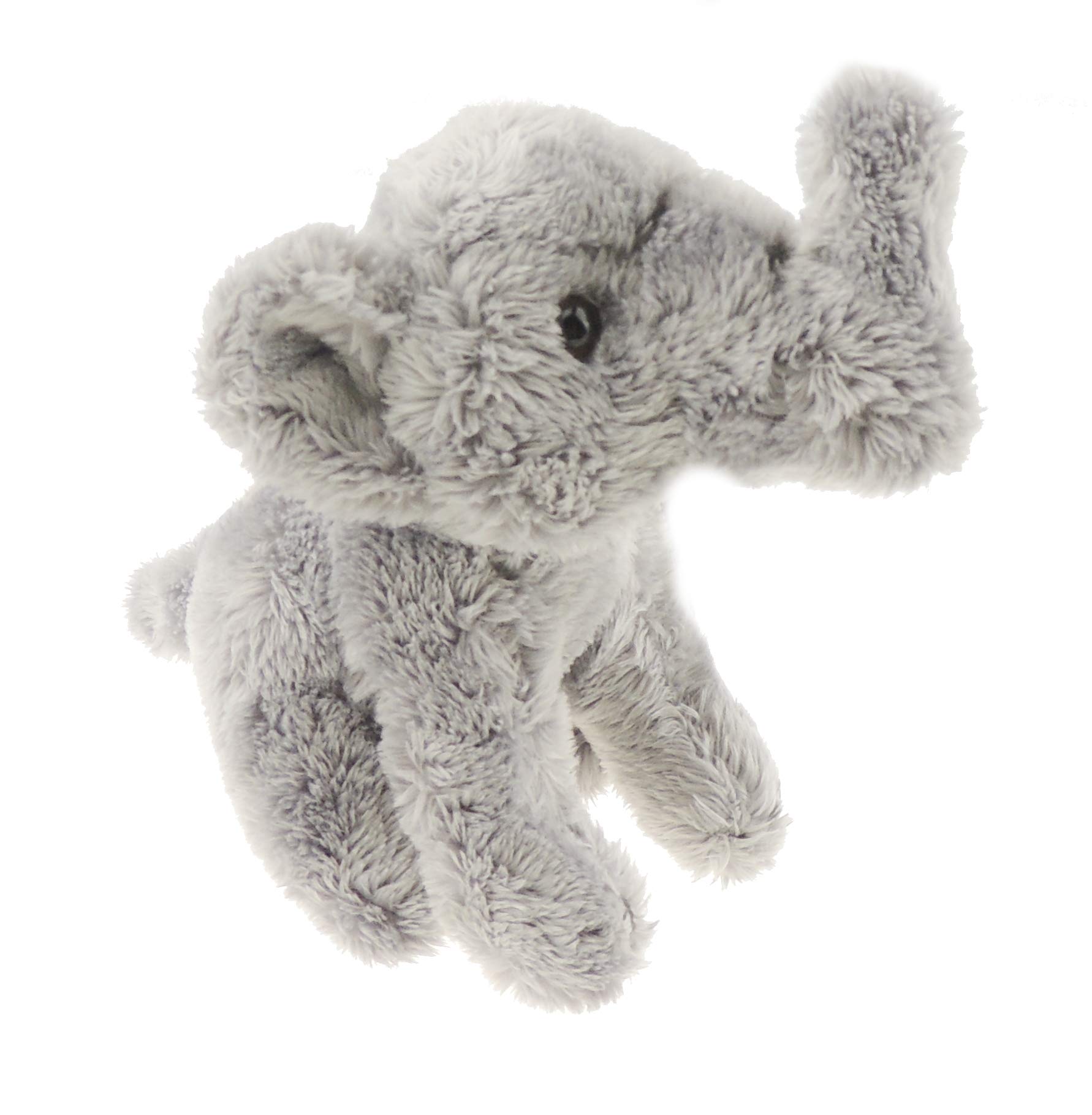 Cute Soft Cuddly Fluffy Plush Fabric Animal Pet Farm Safari Wildlife Women Men Car Handbag Bag Backpack Purse Charm keyring Key Chain Rings (Elephant)