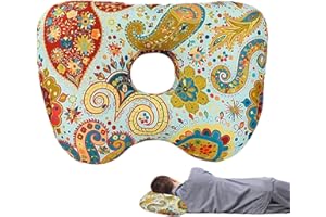 Earring Pillow,with Hole Ergonomic Soft Piercing Aftercare | Ears Support Side Sleepers Orthopedic Pillow,for Adults Lovers F