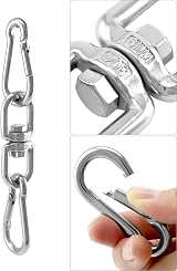QWORK 4 Strand Punch Bag Chain Heavy Duty Stainless Steel 70kg Capacity view 3
