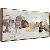 SDYA Gray Abstract Wall Art Decor 30x60 Inch Large Gold Wall Art Modern Artwork for Living Room Bedroom Office Wall Accents