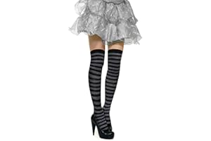 Benefeet Sox Women Striped Thigh High Socks Cute Stripe Over Knee High Socks for Teen Girls Novelty Long Tube Cotton Sock