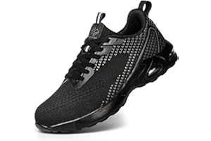 NIFOFISE Steel Toe Shoes for Women Men Safety Work Shoes Composite Toe Sneakers Slip Resistant