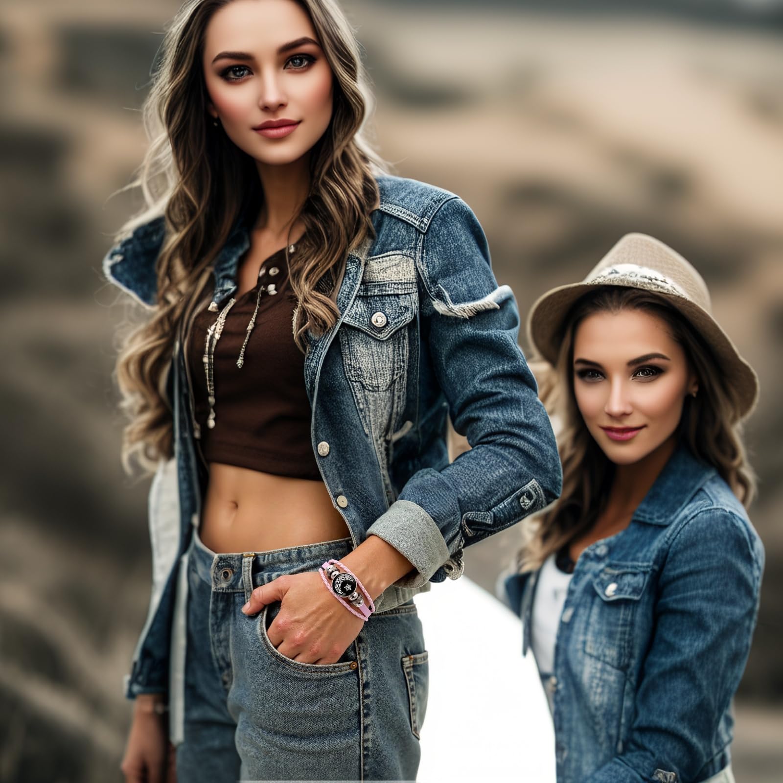 Luminous Sun and Moon Couple Bracelet - Glow in the Dark Matching Braided Leather Jewelry for Couples, Adjustable Long Distance Love Gift for Him & Her