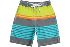 Kute 'n' Koo Boys Swim Trunks, Quick Dry Boys Boardshorts, Boys Bathing Suit Sizes from 2T to 18/20